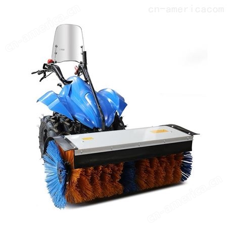 新疆物业道路扫雪机 汽油驱动滚刷式清雪机