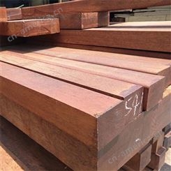 原木材料 定制天然防腐菠萝格板材 户外地板料