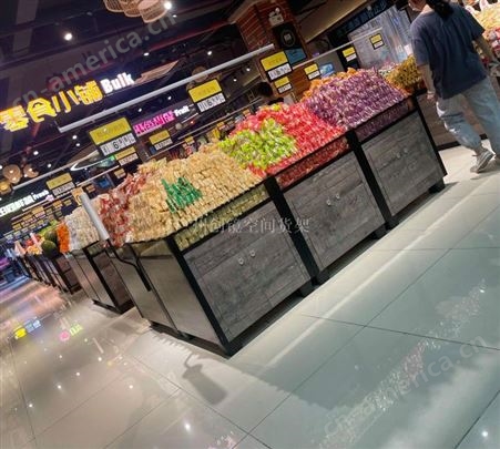 超市货架 水果货架 单层平面组合水果货架 零食店货架 水果店货架