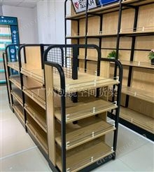 中岛架 名创优品货架 超市母婴文具店货架 钢木货架