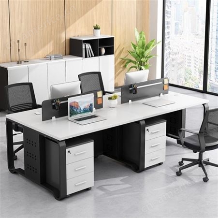 现代职员桌椅组合屏风6/8人位办公家具 员工电脑桌雅诺