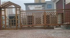 防腐木护栏户外塑木围栏栅栏别墅阳台庭院花园露台室外栏杆