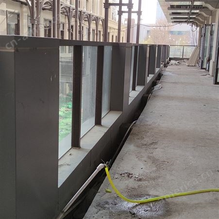 鸿铂建筑 不锈钢商场玻璃栏板厂 非标定制 钢化 颜色多样 发全国