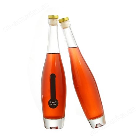 时尚保龄球冰酒瓶 加厚玻璃葡萄酒分装瓶 红酒瓶 密封玻璃果酒瓶