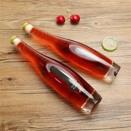 时尚保龄球冰酒瓶 加厚玻璃葡萄酒分装瓶 红酒瓶 密封玻璃果酒瓶