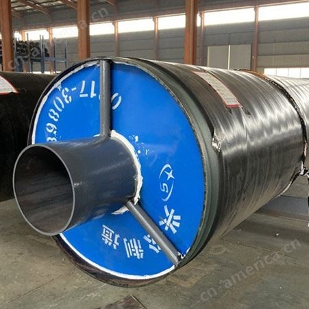 定制大口径蒸汽保温管 预制直埋钢套钢保温钢管  规格齐全