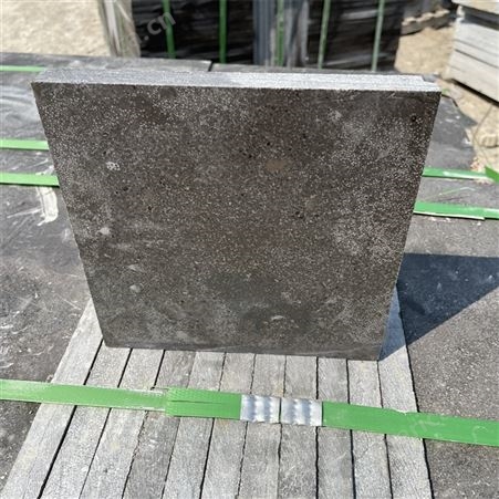 户外园林广场 地铺亚光面青石板 规格可定制 银甲石材