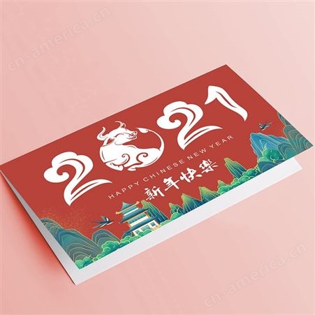 鑫佰盛印务 生日 婚礼 新年 企业宣传贺卡定制印刷 diy图文定做