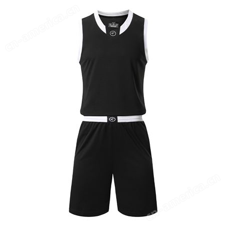 LQ2009#篮球服套装厂家批发 定制logo印字透气运动速干运动服