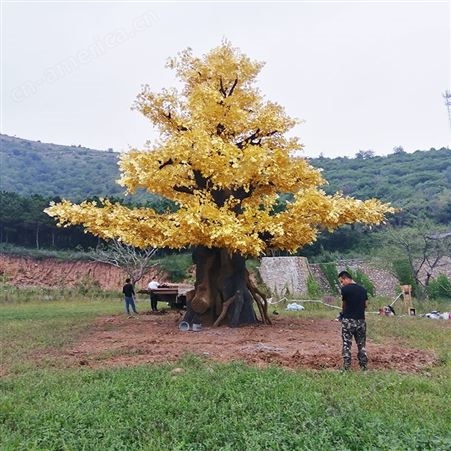 传统节日造景使用仿真树 销售 刘大门景观工程假树