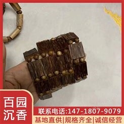 越南芽庄超黑油手排珠 百园沉香基地手工制作手串手链首饰