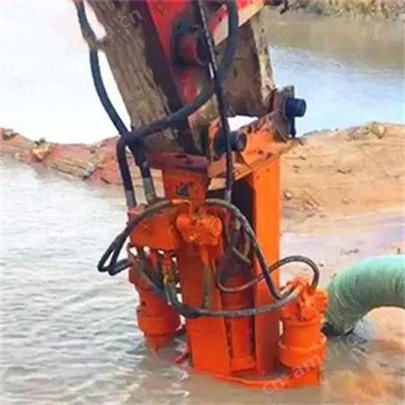 挖掘机抽沙泵勾机液压清淤污泥处理泥浆泵河道采砂大型潜水吸砂机
